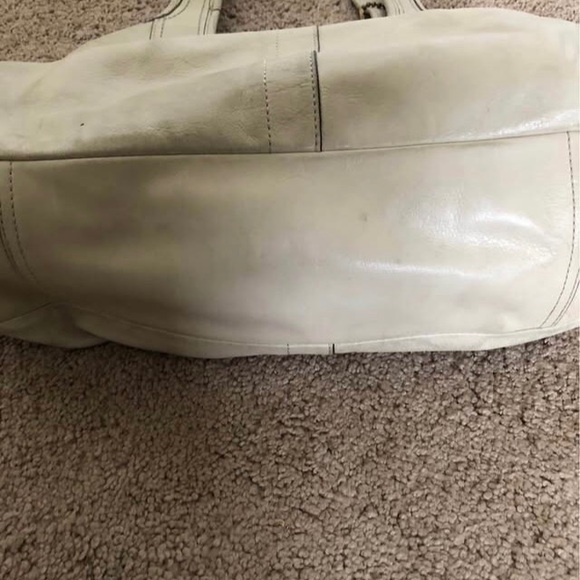 VINTAGE LEATHER COACH ergo pleated leather satchel - Picture 7 of 9